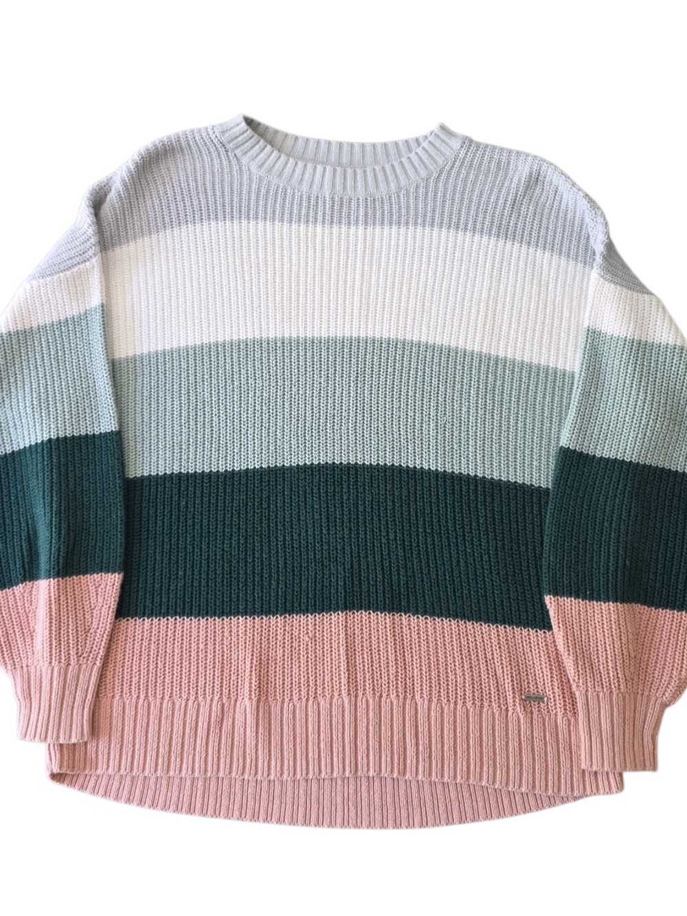 Hollister Women’s XS Color Block Chunky Knit Sweater